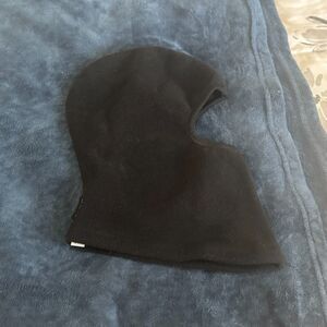 Unisex boys/girls black fleece balaclava for cold weather sze small